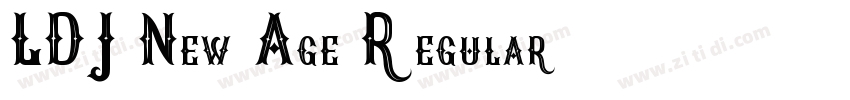 LDJ New Age Regular字体转换